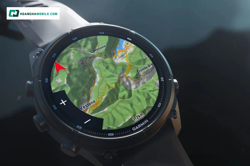 Garmin Fenix 9 Pro không chỉ ghi lại đường đi, mà còn hỗ trợ bản đồ và điều hướng phục vụ outdoor. Garmin Fenix 9 Pro không chỉ ghi lại đường đi, mà còn hỗ trợ bản đồ và điều hướng phục vụ outdoor.