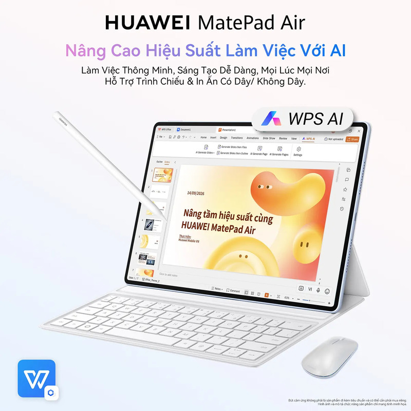 Tính năng AI trên máy tính bảng HUAWEI MatePad Air cần kiểm tra ngôn ngữ và điều kiện sử dụng