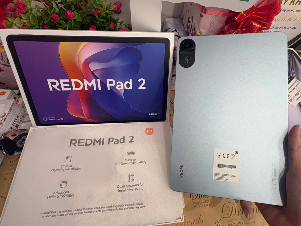 Máy tính bảng Redmi Pad 2 Mint Green 4G RAM 256G ROM
