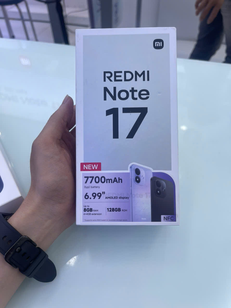 ĐIỆN THOẠI DI ĐỘNG (TEL) REDMI NOTE 17 6.99"/SNAP 6S 4G GEN 2/4G/128G/50MP+Auxiliary/16MP/7700mAh