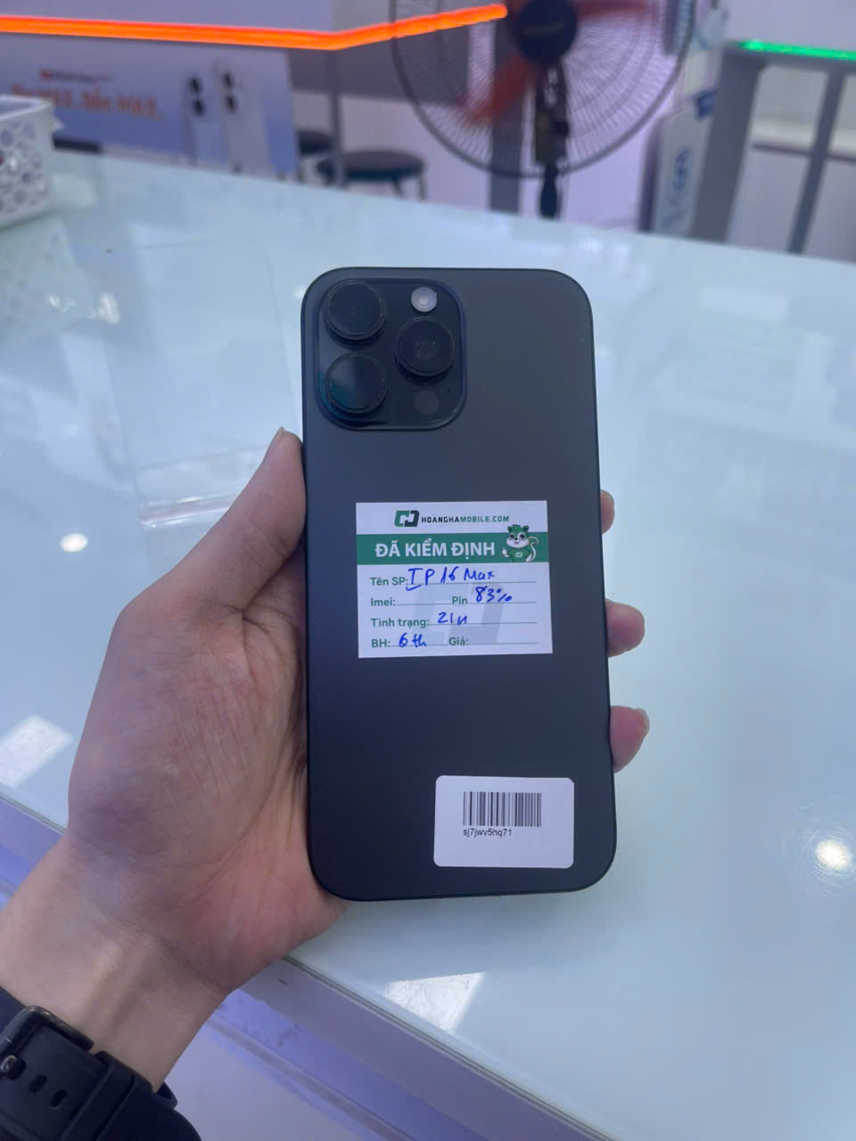 ĐTDĐ Apple iPhone 16 Pro Max 256GB Black Titanium_MYWV3VN/A 