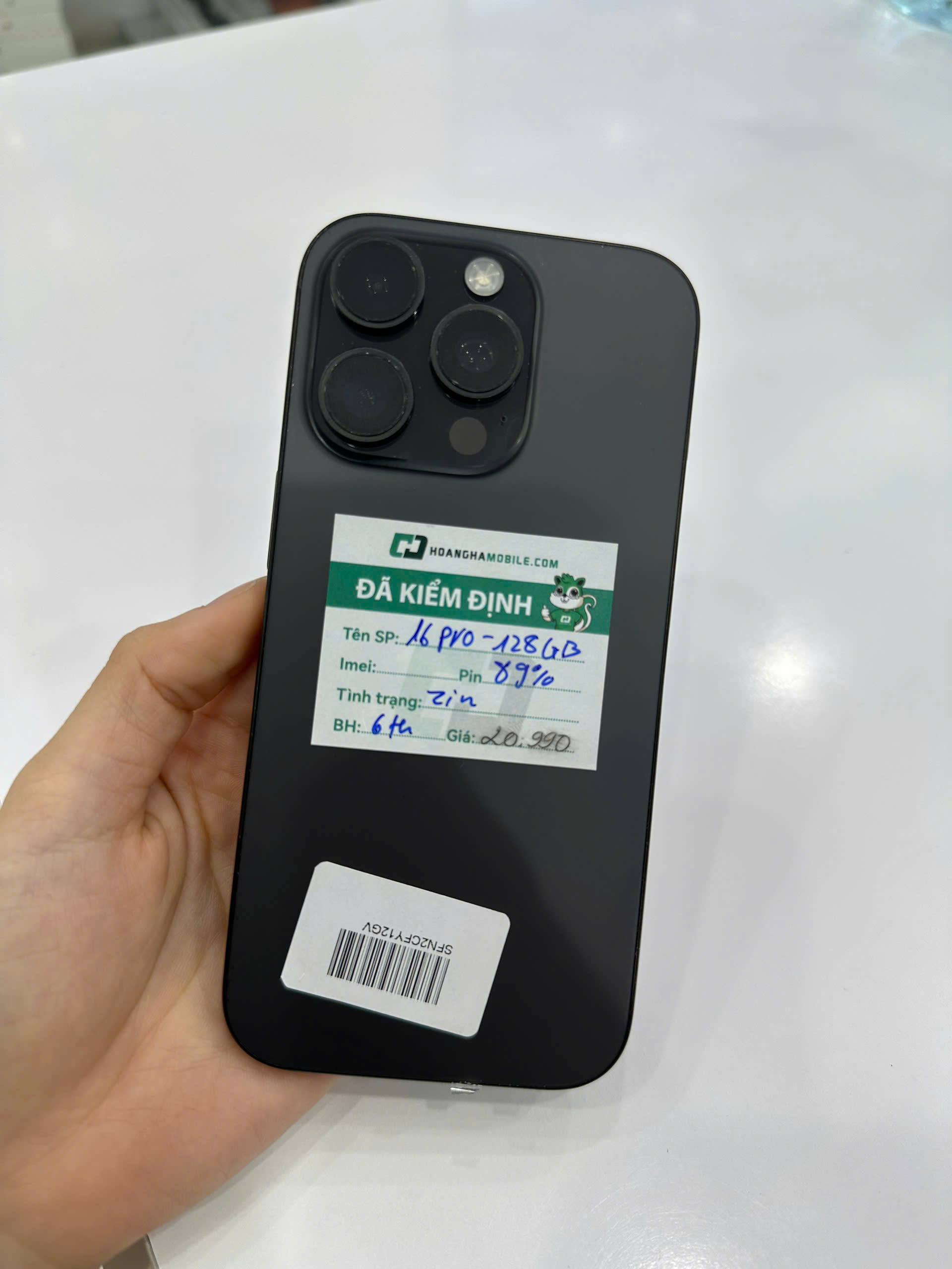 ĐTDĐ Apple iPhone 16 Pro 128GB Black Titanium