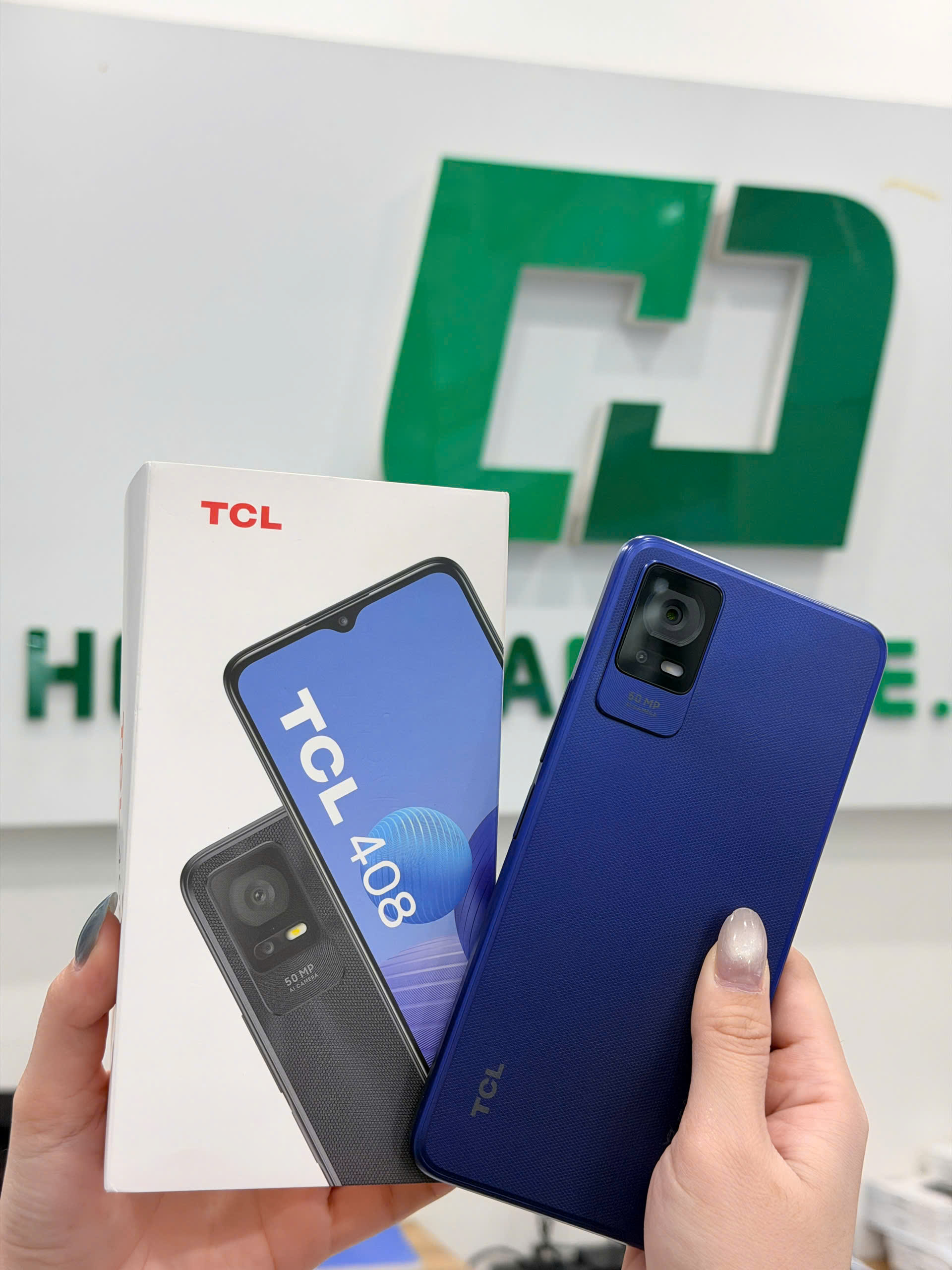 Điện thoại di động TCL 408 T507U (4+64GB) - Xanh (Midnight Blue) T507U1-3BLCVN12