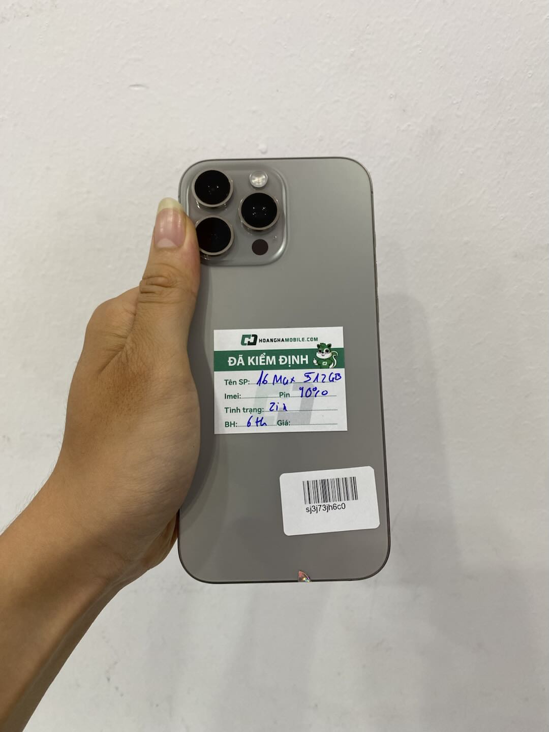 ĐTDĐ Apple iPhone 16 Pro Max 512GB Natural Titanium_MYX33VN/A 