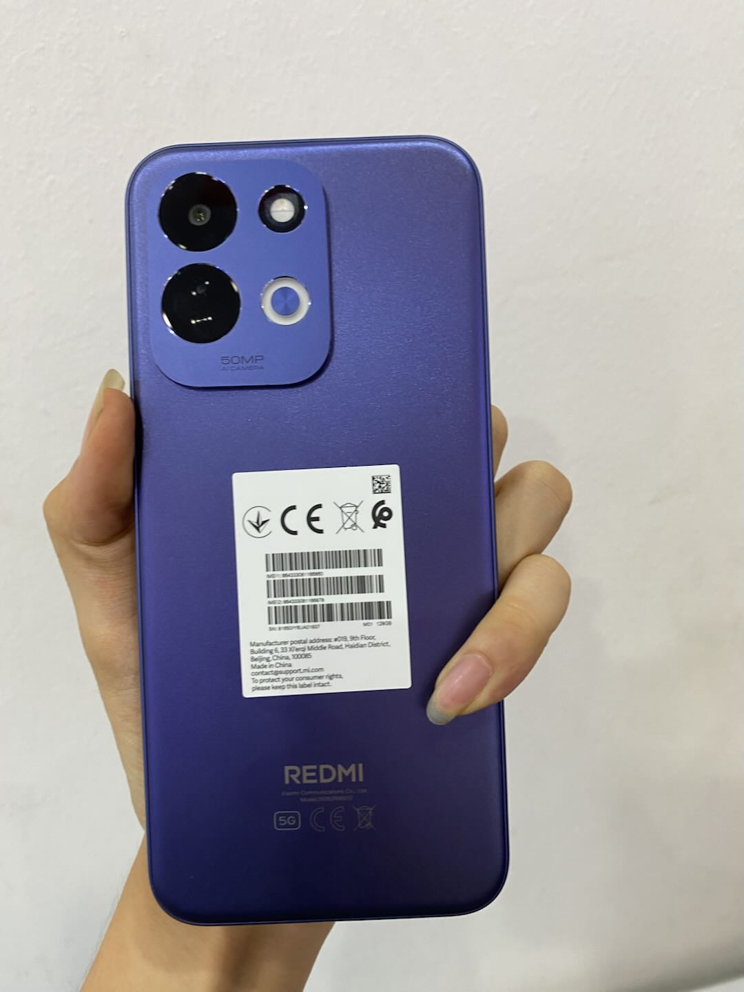 ĐIỆN THOẠI DI ĐỘNG (TEL) REDMI 17 5G 6.9"/SNAP 4 GEN 5/4G/128G/50MP+Auxiliary/8MP/7500mAh (26062RN92G)/XANH DƯƠNG (6939093012659