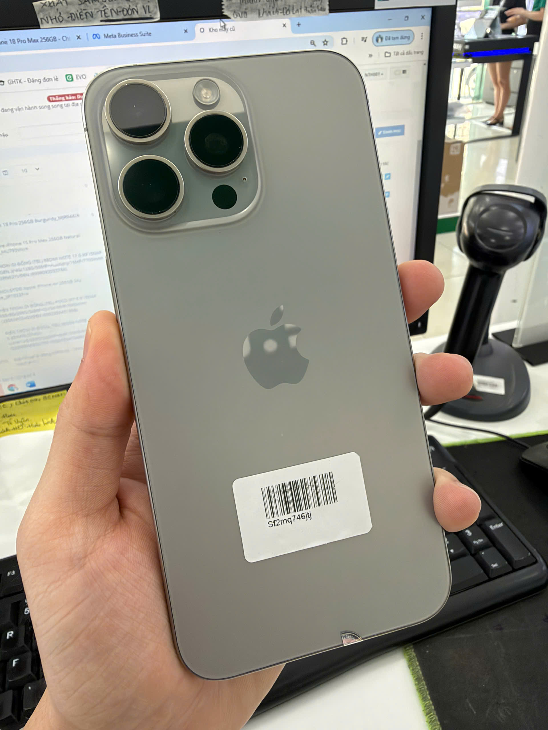 ĐTDĐ Apple iPhone 15 Pro Max 256GB Natural Titanium_MU793VN/A