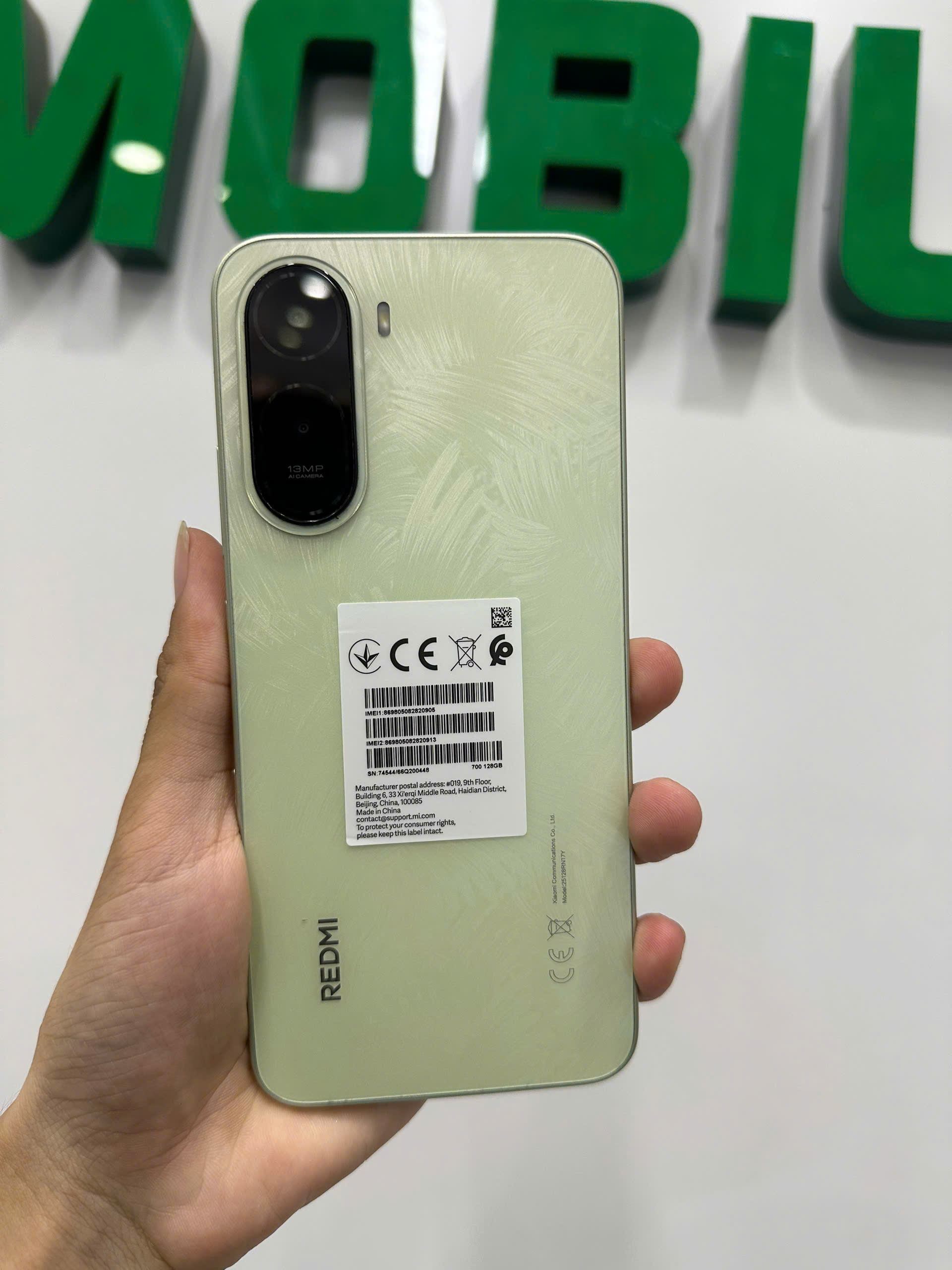 ĐIỆN THOẠI DI ĐỘNG (TEL) REDMI A7 PRO 6.9"/UNISOC T7250/4G/128G/13MP/8MP/6000mAh (25128RN17Y)/XANH LÁ (6932554494452)
