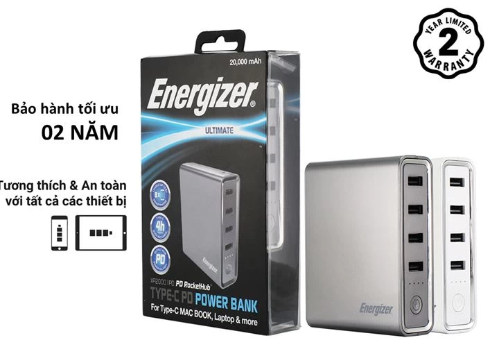 Sạc dự phòng energizer chính hãng. Sạc dự phòng energizer chính hãng.