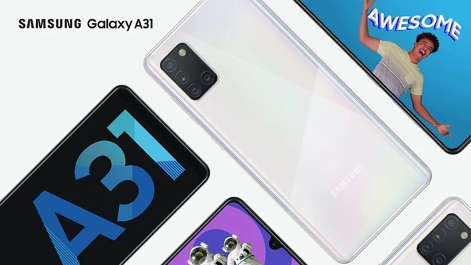 Điện thoại Samsung Galaxy A31. Điện thoại Samsung Galaxy A31.