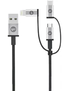 Cáp Tri-Trip Mophie 1M Black - Chính hãng