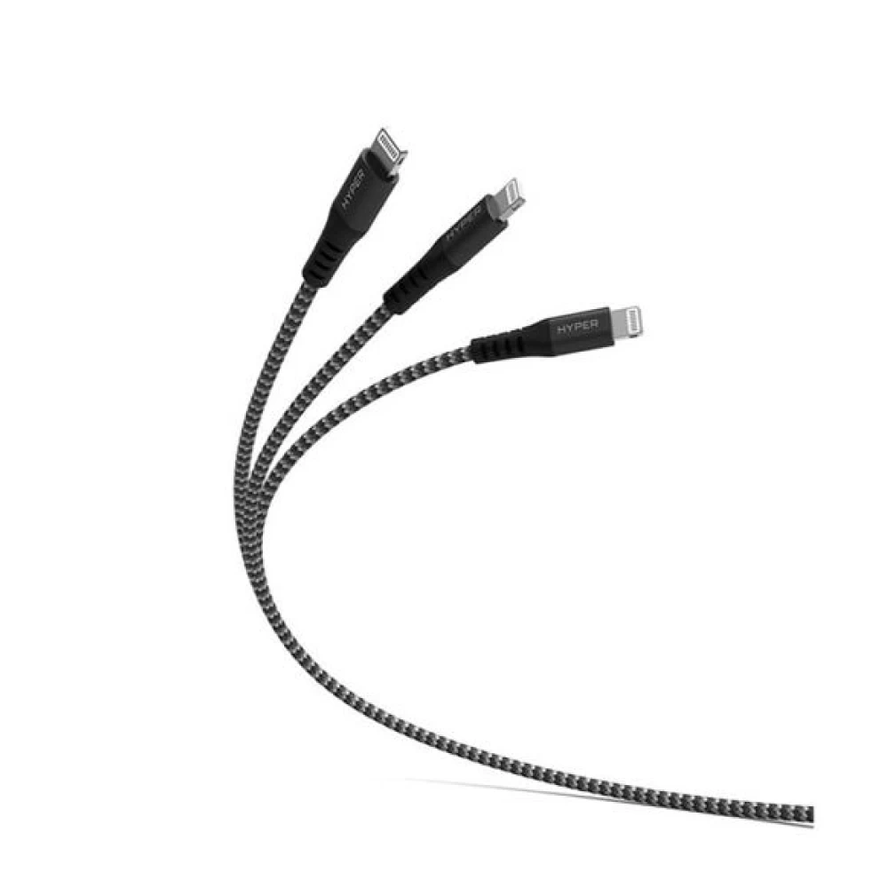 Cáp C to Lightning HyperDrive Tough 2M MFI (HD-CLB523) - Chính hãng