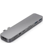Cổng chuyển HyperDrive USBC Pro 8-in-2 Grey (GN28D-Grey) - Chính hãng