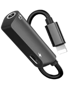 Cáp chuyển đổi Pisen 2 in 1 Zinc Alloy (Lightning, 3.5mm, 12cm) Chính hãng