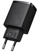 Củ sạc nhanh Baseus Compact 20W 2 cổng USB-A + Tpye-C - Chính Hãng