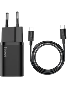 Sạc Baseus Super SI 25W 1 cổng kèm cáp Type-C to Type-C 1M - Chính Hãng