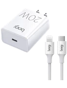 Combo Sạc nhanh cho iPhone Bagi (Củ sạc 20W và dây Type C to Lightning)