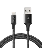 Dây cáp sạc nhanh dù Lightning dài 1m IS100