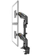 Giá đỡ 2 màn hình máy tính gắn cạnh bàn North Bayou H180 (17-27 inch)
