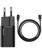 Củ sạc Baseus Super SI 1 cổng 20W kèm cáp USB-C to Lightning 1M