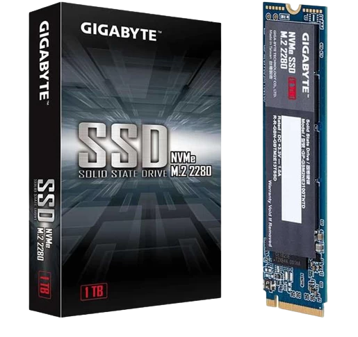 Ổ cứng SSD Gigabyte 1TB M.2 2280 PCIe NVMe Gen 3x4 (Đọc 2400MB/s, Ghi 1800MB/s) - (GAG325E1TB) - Chính Hãng