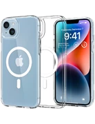 Ốp Lưng Spigen Crystal Hybrid Magfit White iPhone 14 Plus - Chính hãng