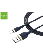 Cáp Golf USB-A to Type-C 2.4A GC-71T dây dù 1M