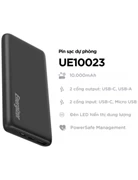 Sạc dự phòng Energizer 10,000mAh /3.7V Li-Polymer - UE10023