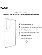 Ốp lưng ZAGG Crystal Palace Lite - Clear cho Samsung S25 Plus