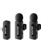 Microphone thu âm không dây Boya BY-V2 V2.0 (Lightning, 2 Mic)