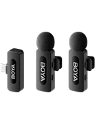 Microphone thu âm không dây Boya BY-V20 V2.0 (TypeC, 2 Mic)