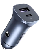 Sạc Ô tô Ugreen 30w 2 cổng USB-C + USB-A CD130 4085