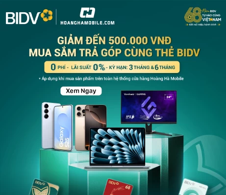 Trà góp cùng BIDV