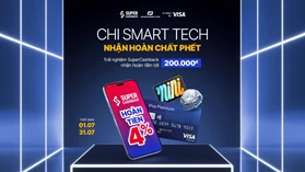 Hoàn tiền lên tới 200k cùng SuperCashback tại Hoàng Hà Mobile