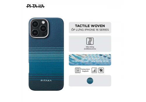 Ốp lưng PITAKA Tactile Woven iPhone 16 Pro Max
