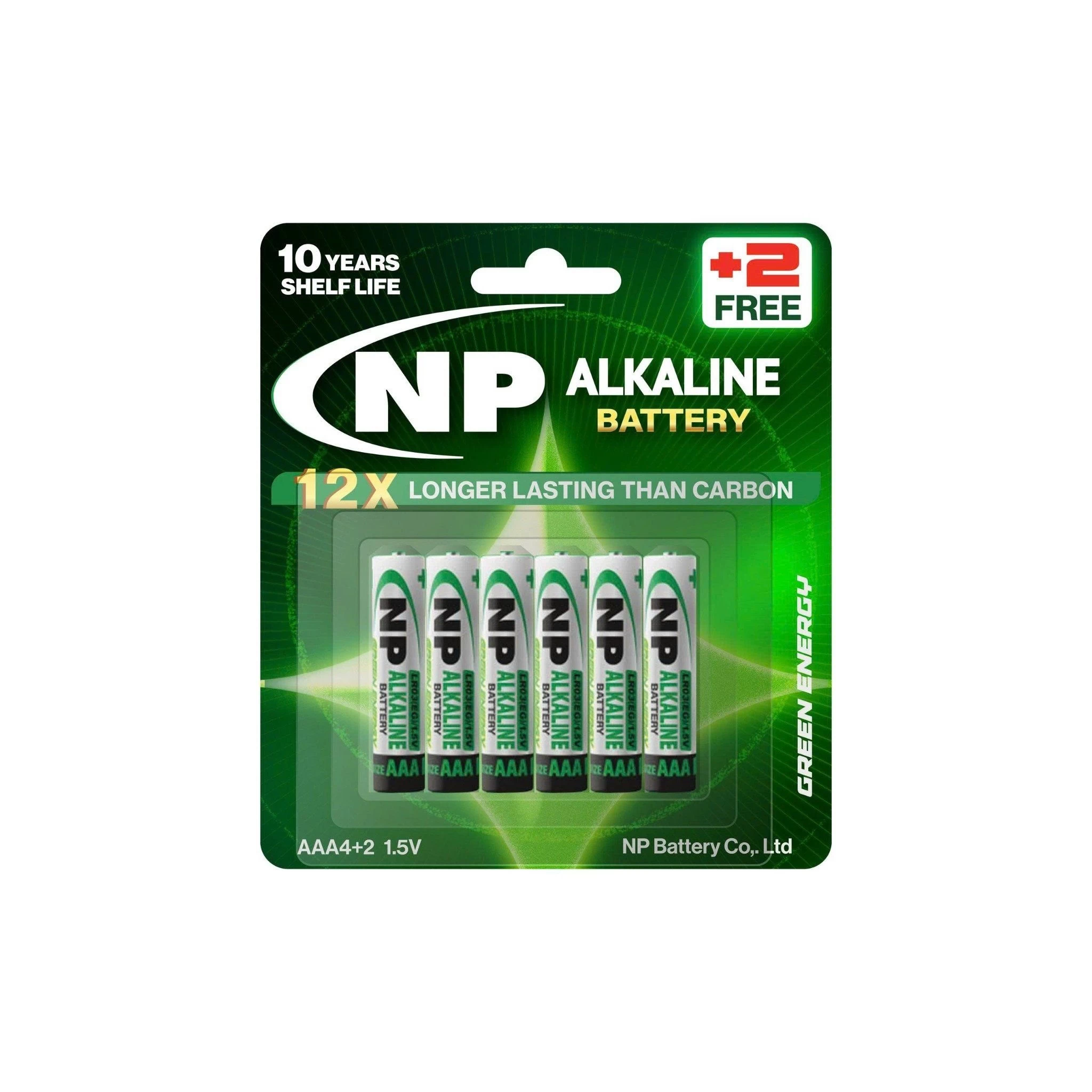 Pin Alkaline NP AAA - LR03 (EG) Vỉ 4 Viên Tặng 2 Viên