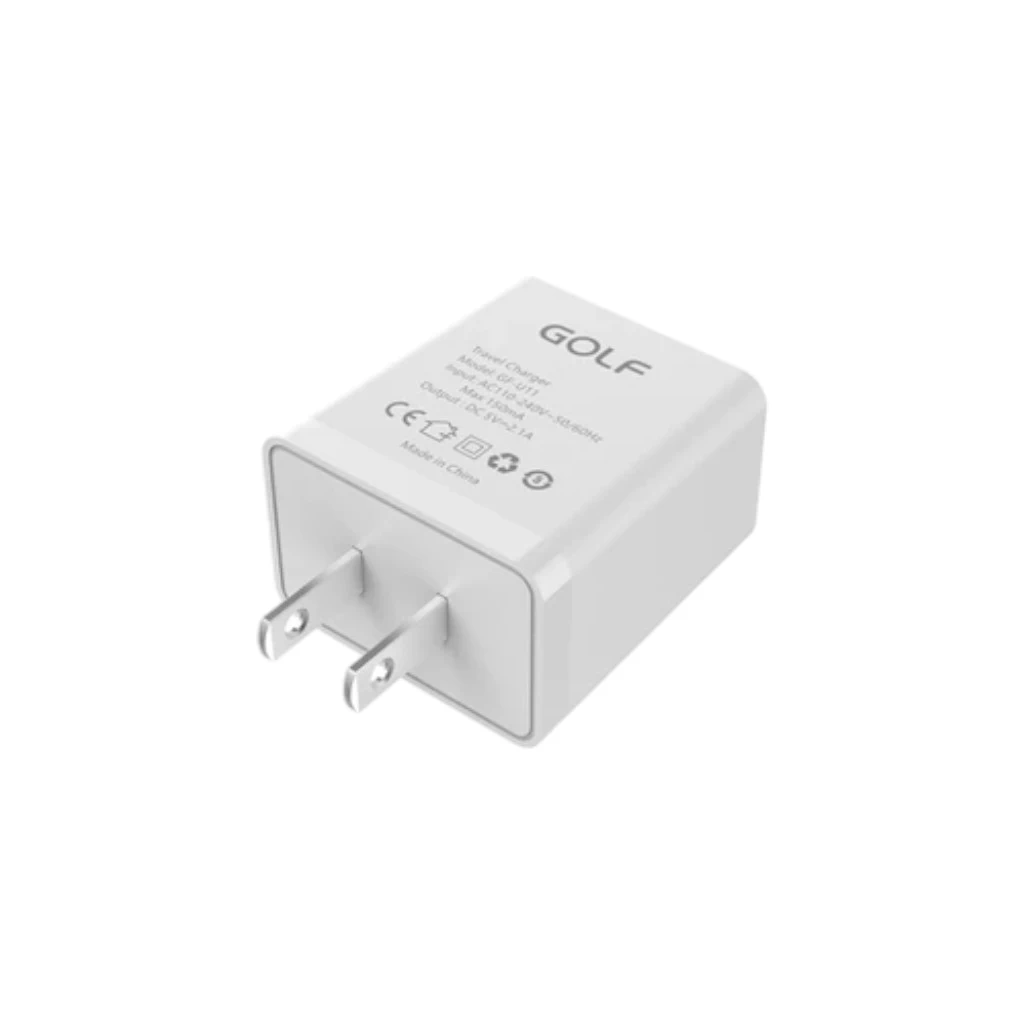 Củ sạc Golf 1 cổng USB-A 10.5W chân US GF-U11
