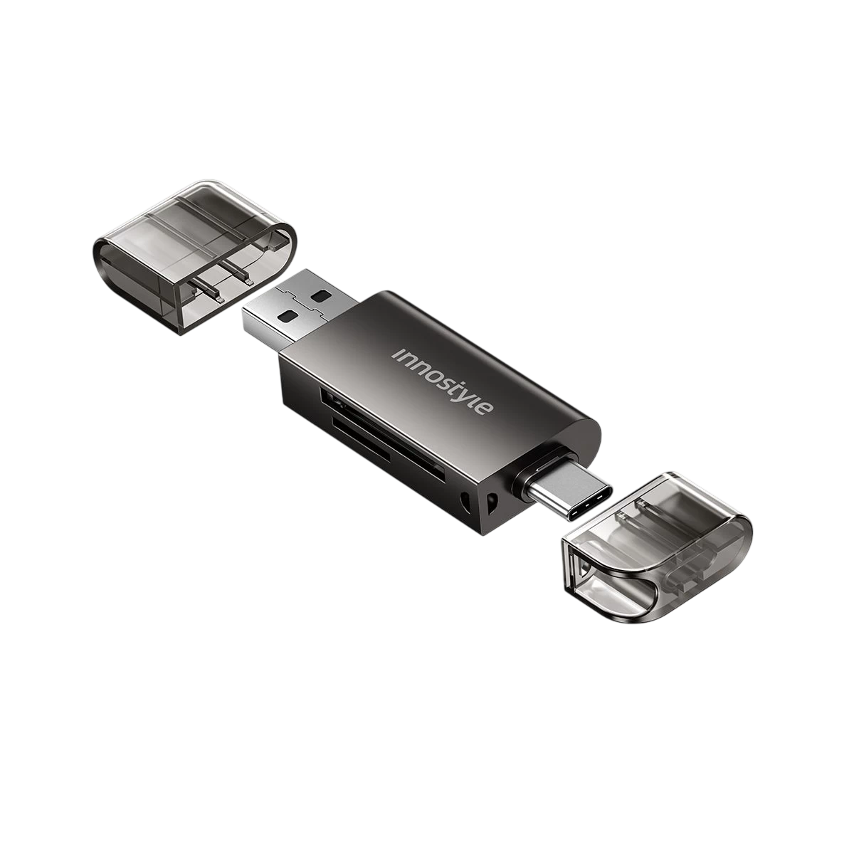 Cổng chuyển OTG Innostyle NexaLink USB-C & USB-A to SD/TF Card Reader CAST3