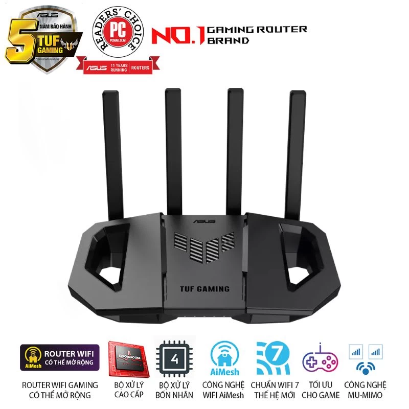 Router Wifi 7 Asus TUF Gaming BE3600