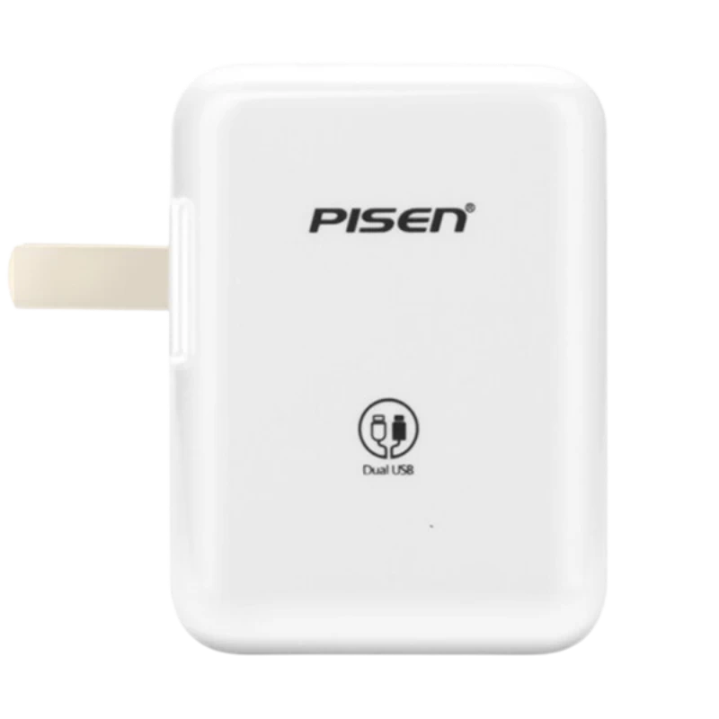 Sạc Pisen Dual USB Charger 2.4A 17W, TS-C070, White