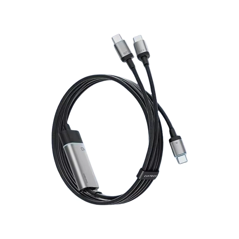 Cáp Cuktech 2in1 100W giao thức sạc ADC – C2C515