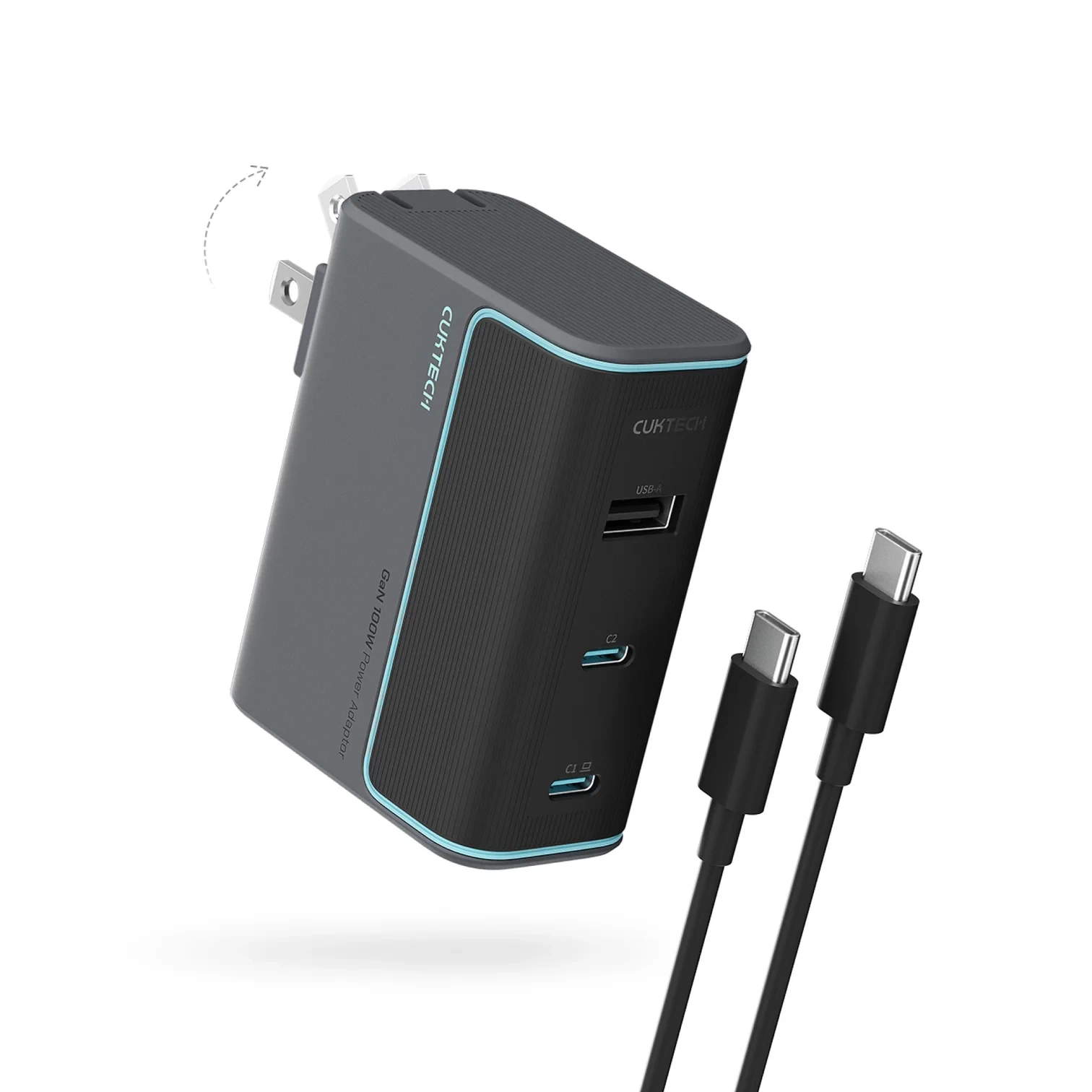 Bộ sạc nhanh Cuktech 100W GaN Charger AD1003US