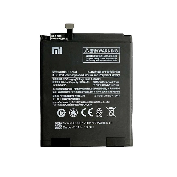 Thay pin Mi A1 / Mi 5x / Note 5a (BN31)