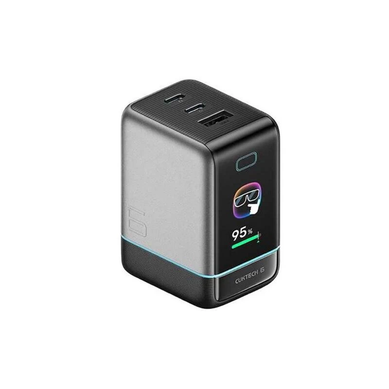 Bộ sạc Cuktech 6 Ultra 2C1A 100W có màn hình AD653U kèm cáp type - C