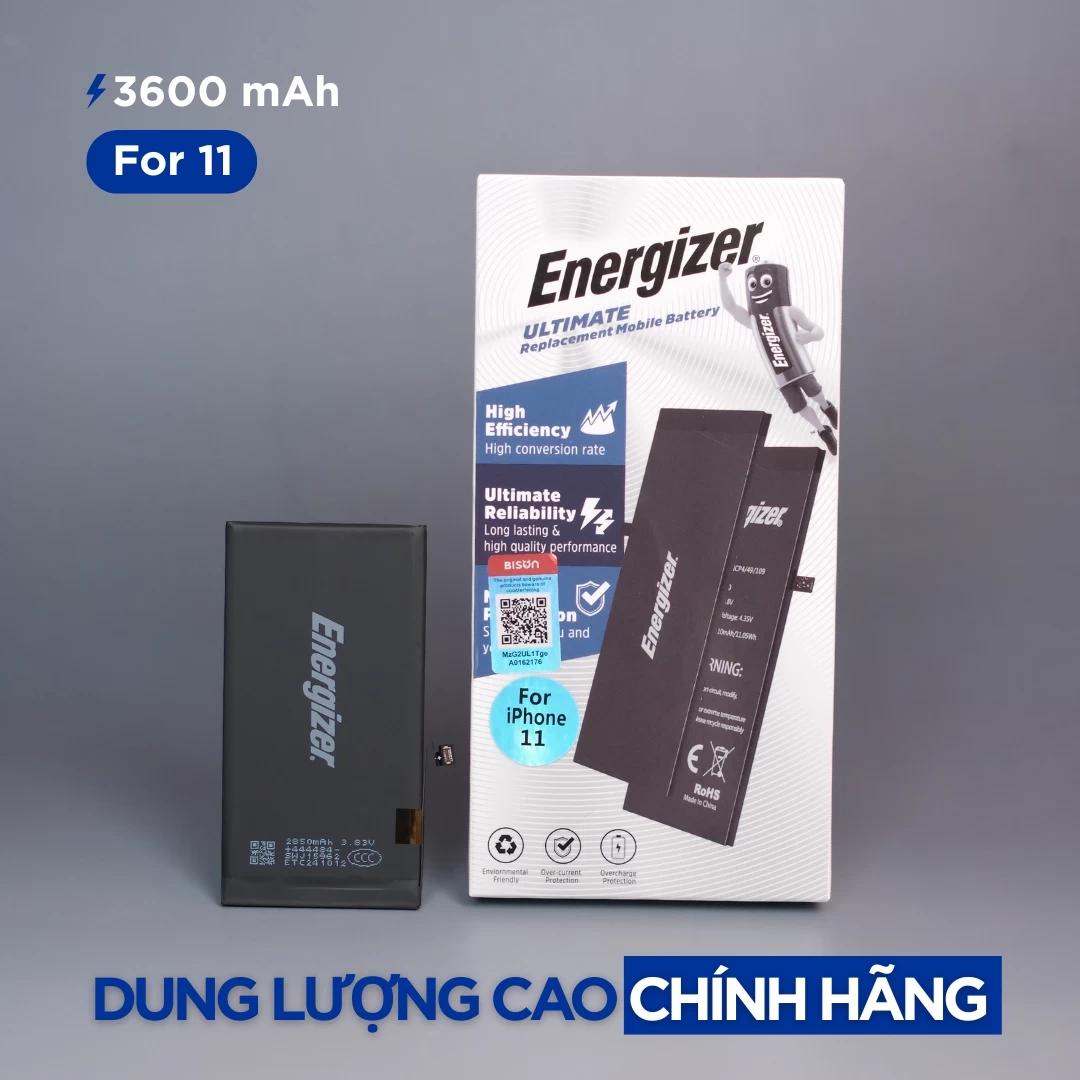 Pin iPhone 11 chính hãng Energizer ECA113600 (dung lượng cao)
