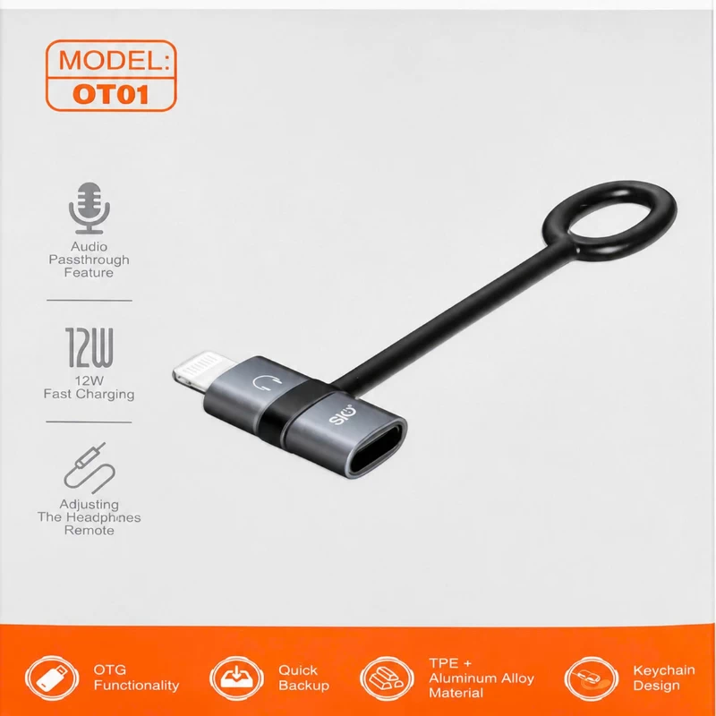 Cổng chuyển OTG Lightning to Type C Model OT01