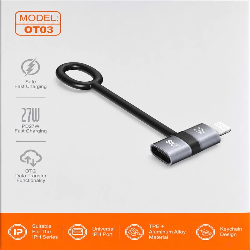 Cổng chuyển OTG SIO Lightning to Type C 480 Mbps Model OT03