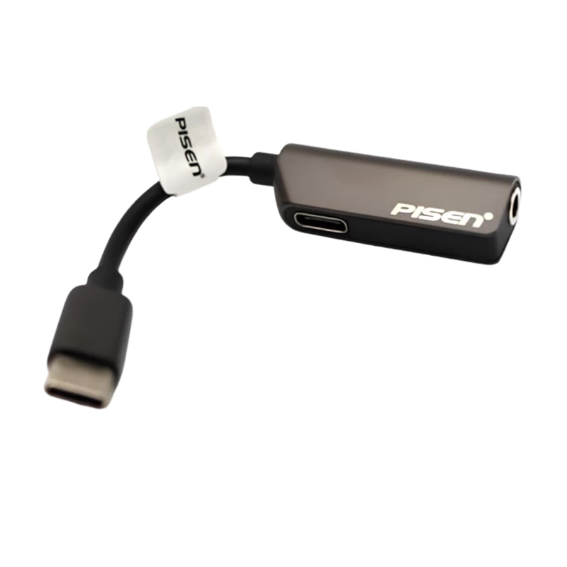 Đầu chuyển Pisen 2-in-1 Zinc Alloy (Lightning, 3.5mm, 11cm) 