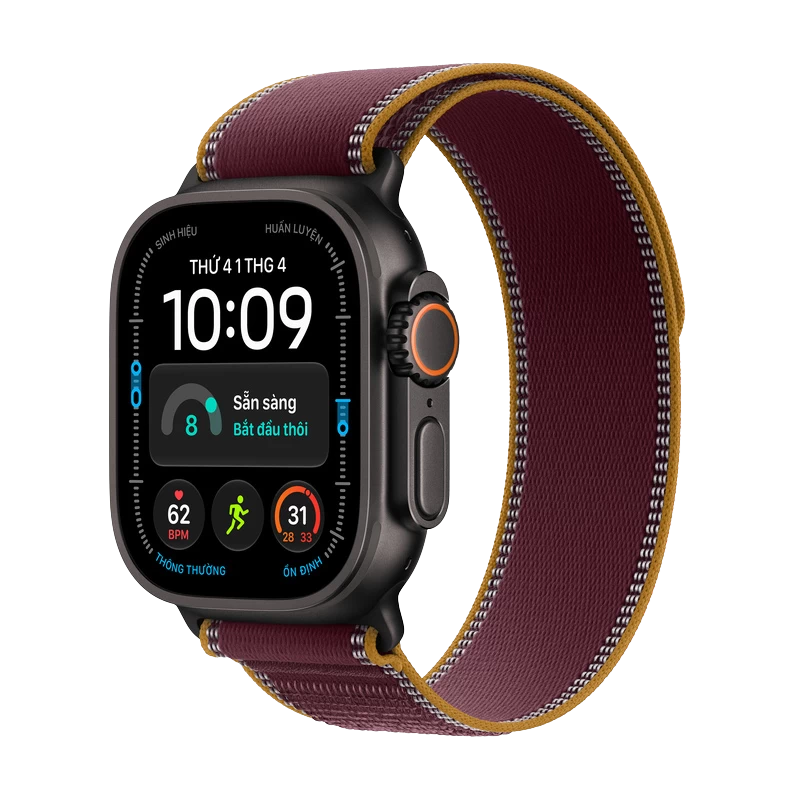 Apple Watch Ultra 4 - GPS + Cellular, 49mm - Viền Titan Dây Trail S/M