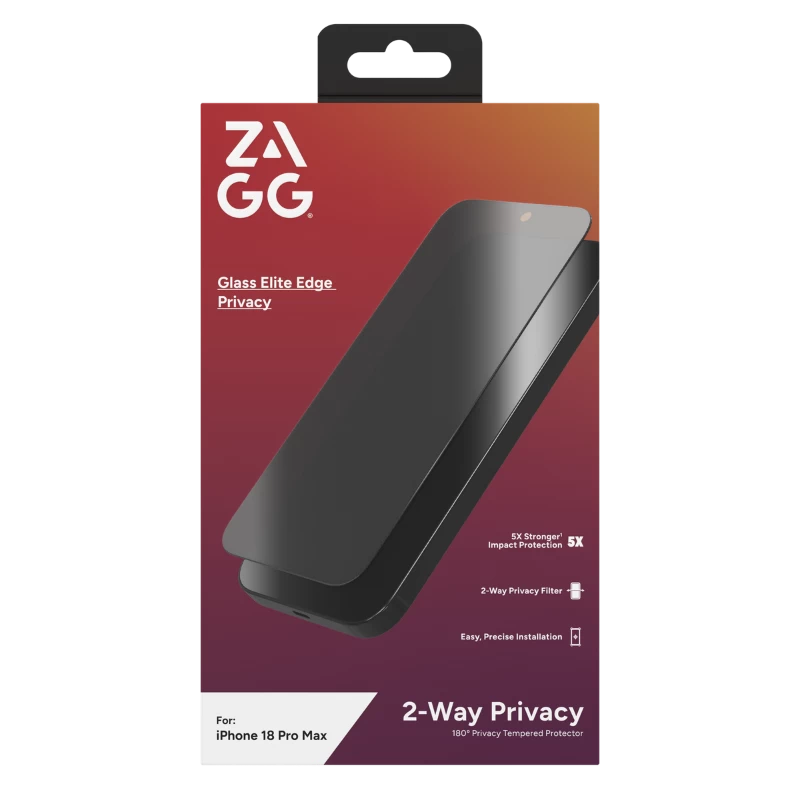 Dán cường lực ZAGG Elite Edge Privacy iPhone 18 ProMax 