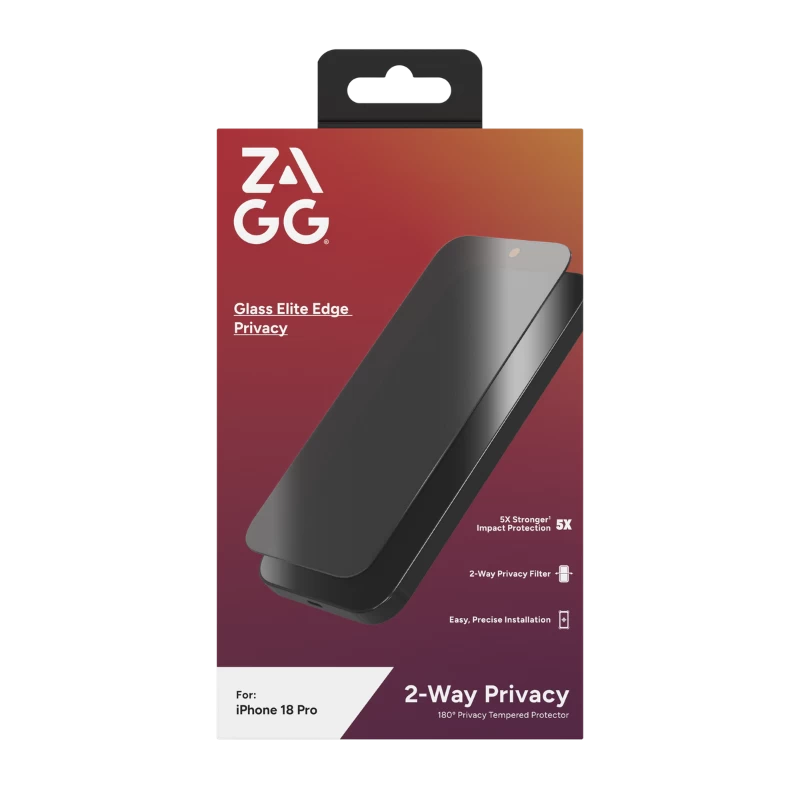 Dán cường lực ZAGG Elite Edge Privacy iPhone 18 Pro